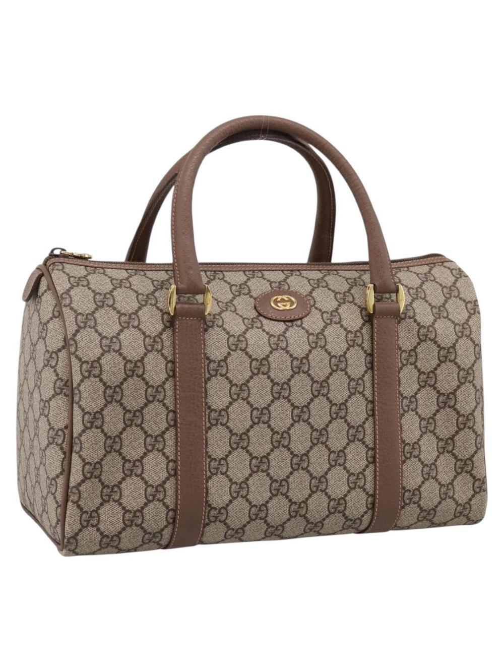 Gucci Gg Supreme Hand Bag Pvc Beige #343987G54B